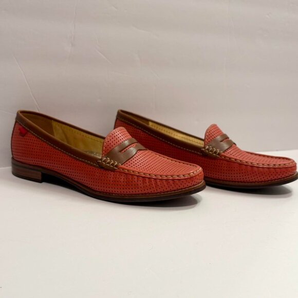 Marc Joseph New York Women's Pink and Brown Loafers - Picture 5 of 8